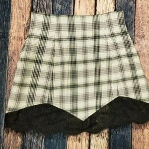 LF Red Leather Ette Plaid Mini